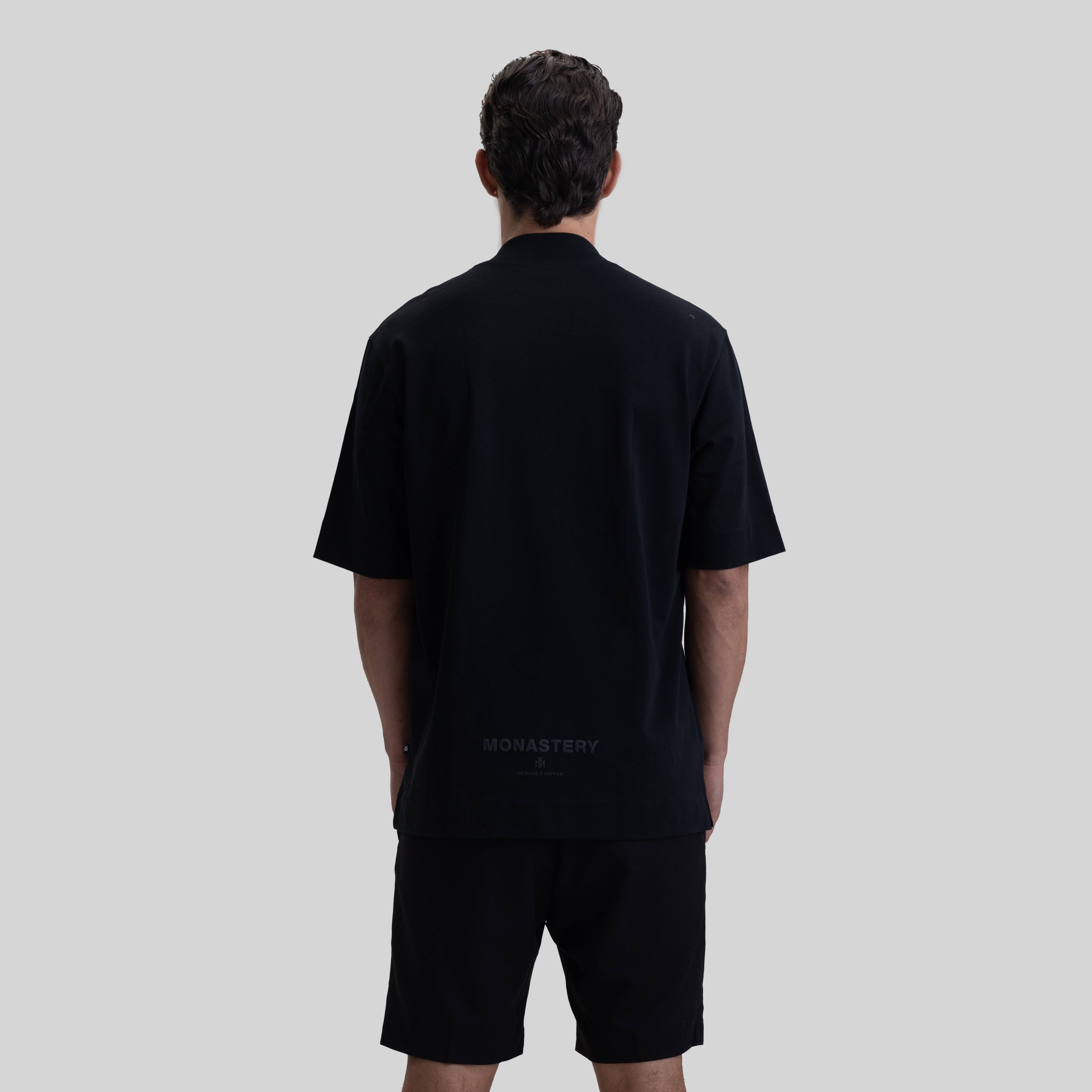 ROUGE T-SHIRT OVERSIZE BLACK - Monastery