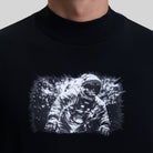 ROUGE T-SHIRT OVERSIZE BLACK - Monastery
