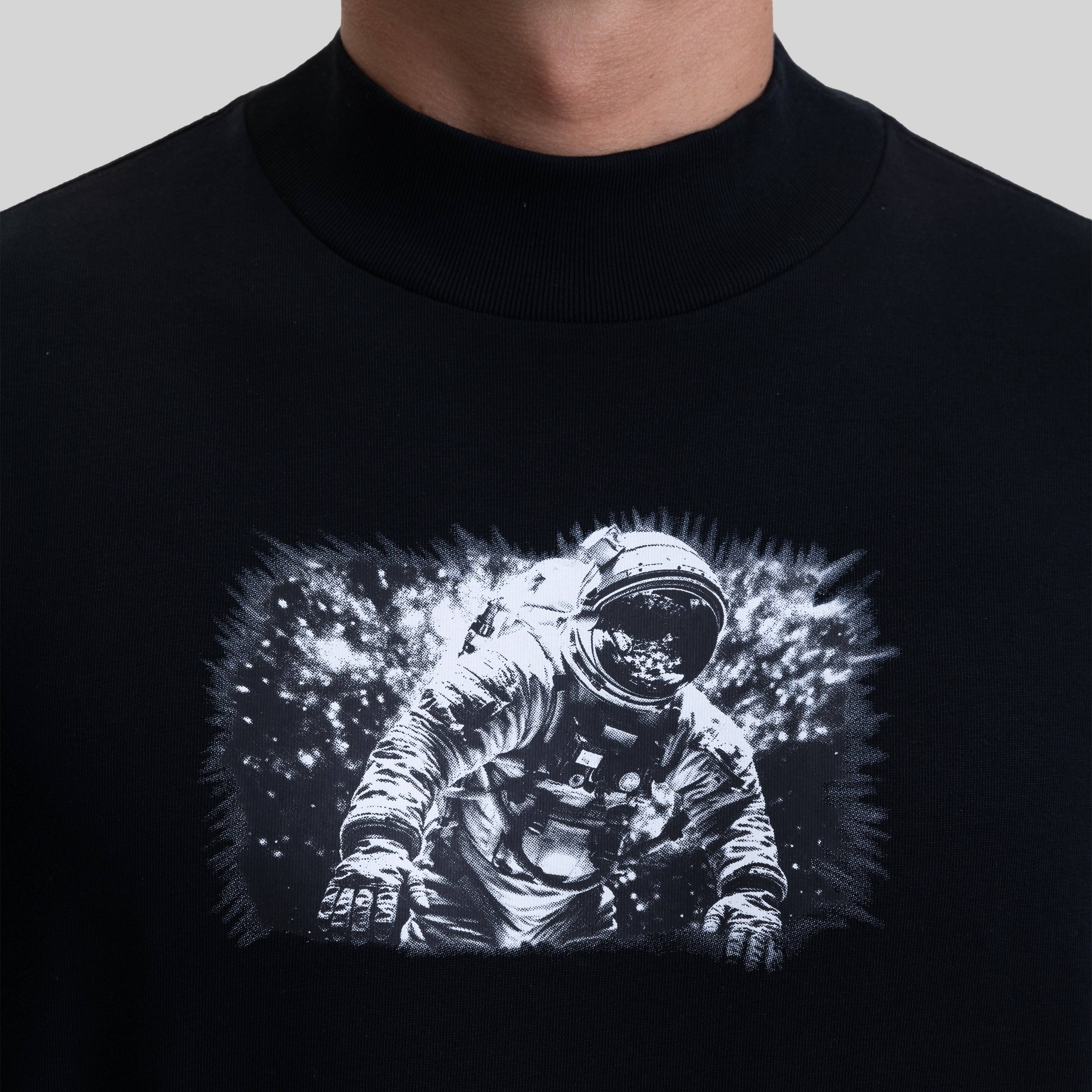 ROUGE T-SHIRT OVERSIZE BLACK - Monastery