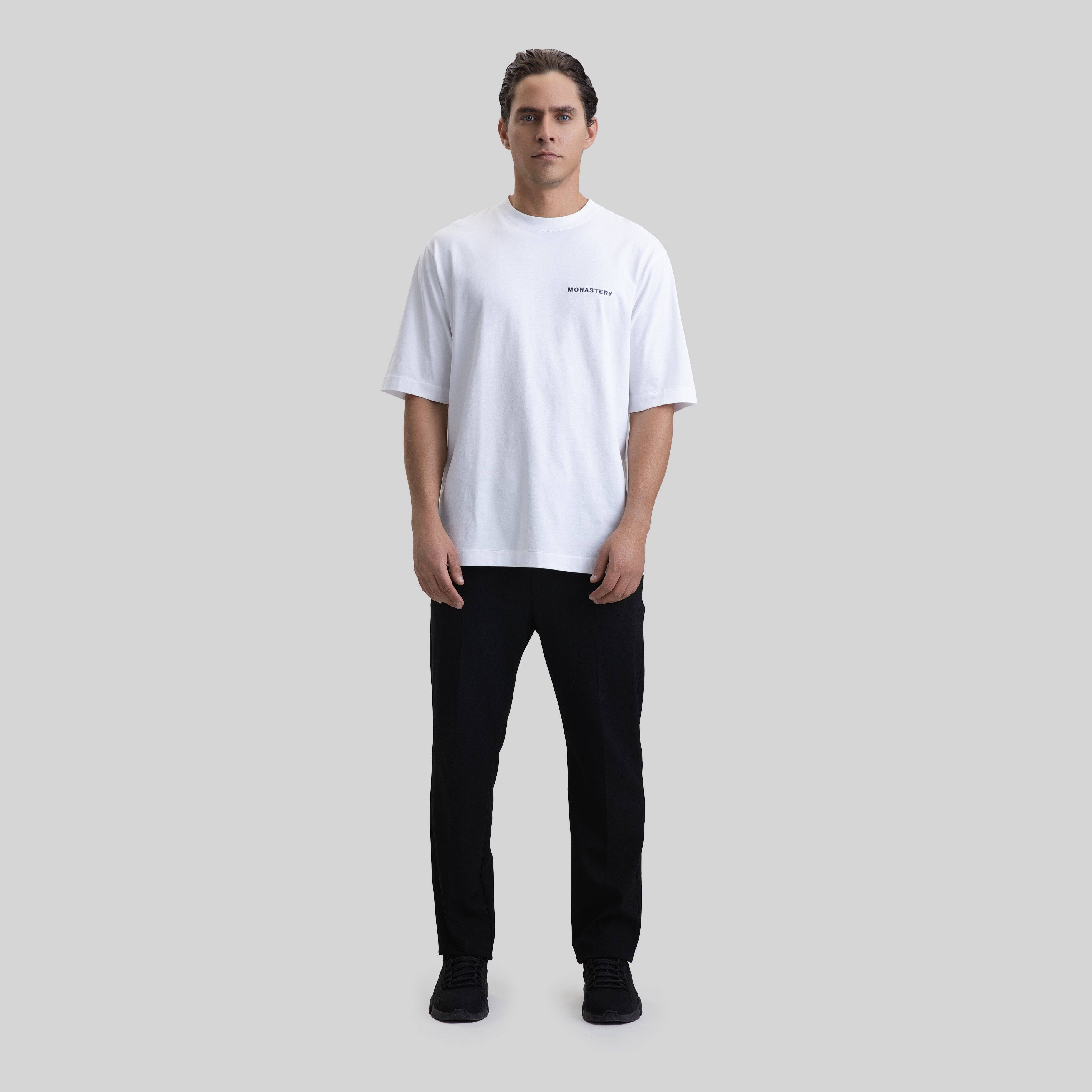 RUSTON T-SHIRT OVERSIZE WHITE - Monastery