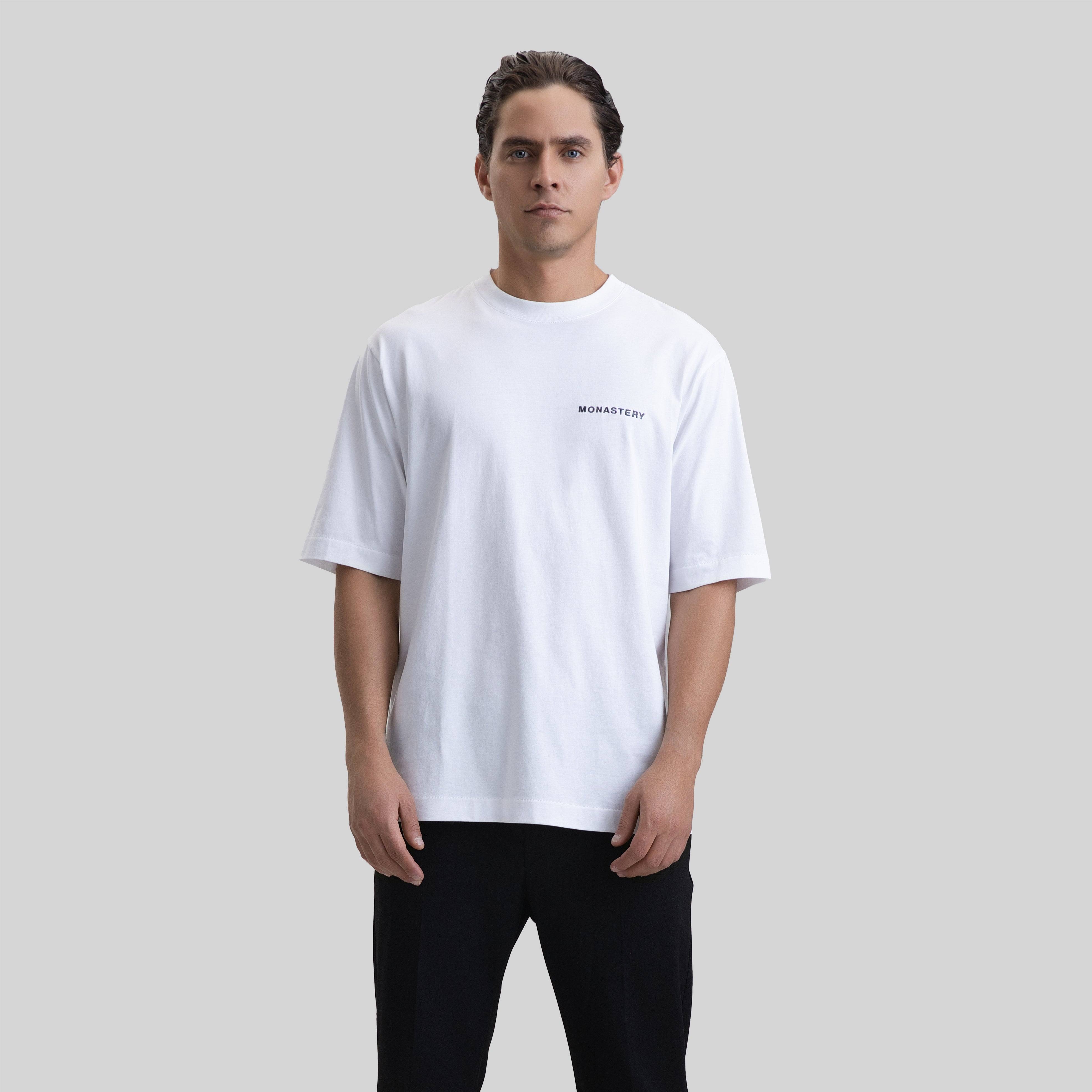 RUSTON T-SHIRT OVERSIZE WHITE - Monastery
