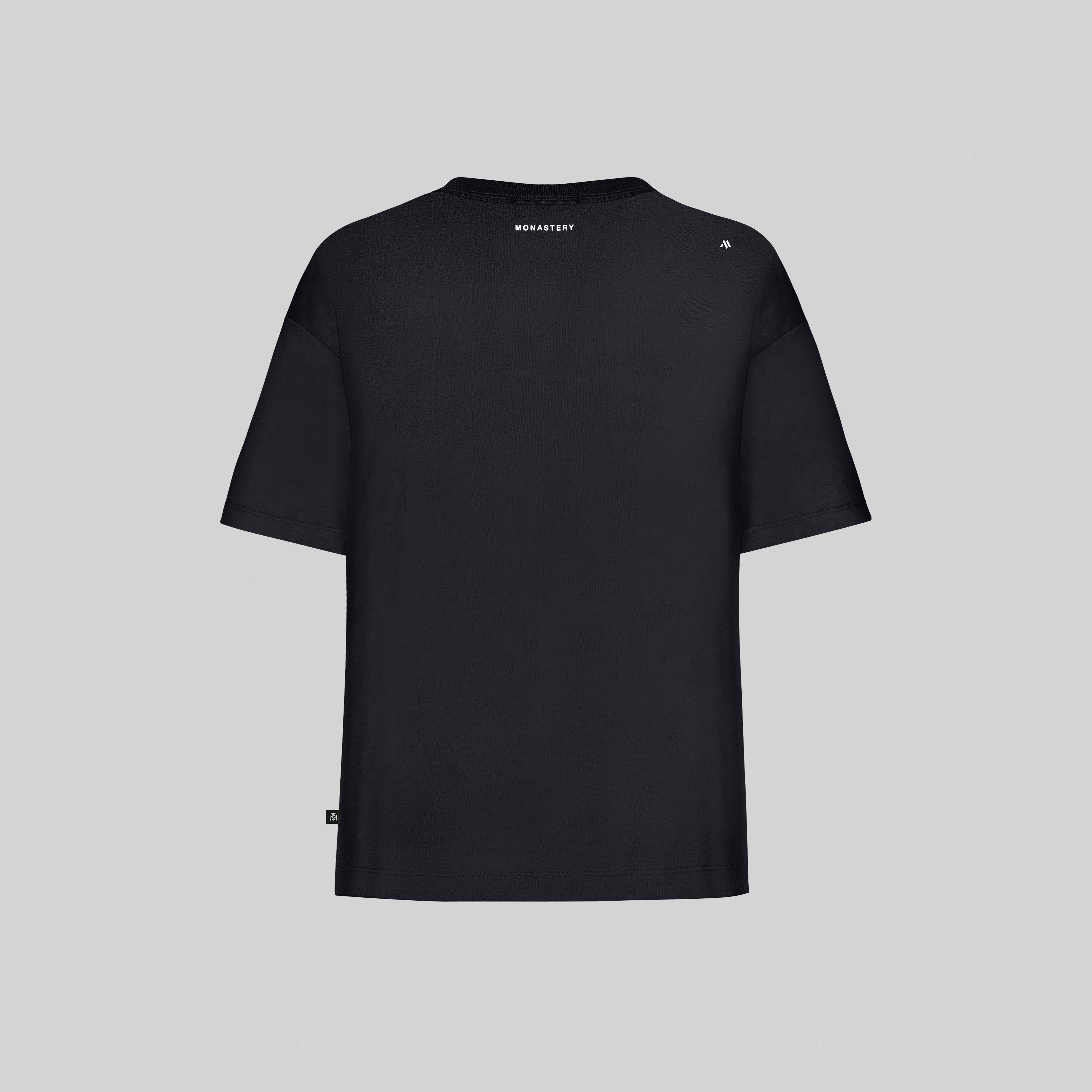 SAKURA T-SHIRT OVERSIZED WOMEN BLACK - Monastery
