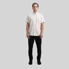 ASTON SHIRT SPORT SHORT SLEEVE MOONBEAM - Monastery