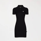 VESTIDO POLO NEGRO FRENTE - MONASTERY