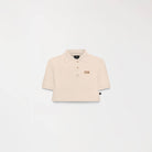 CAMISETA CORTA SUTTON BEIGE FRENTE - MONASTERY