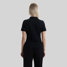 SUZUKA T-SHIRT POLO WOMEN BLACK - Monastery
