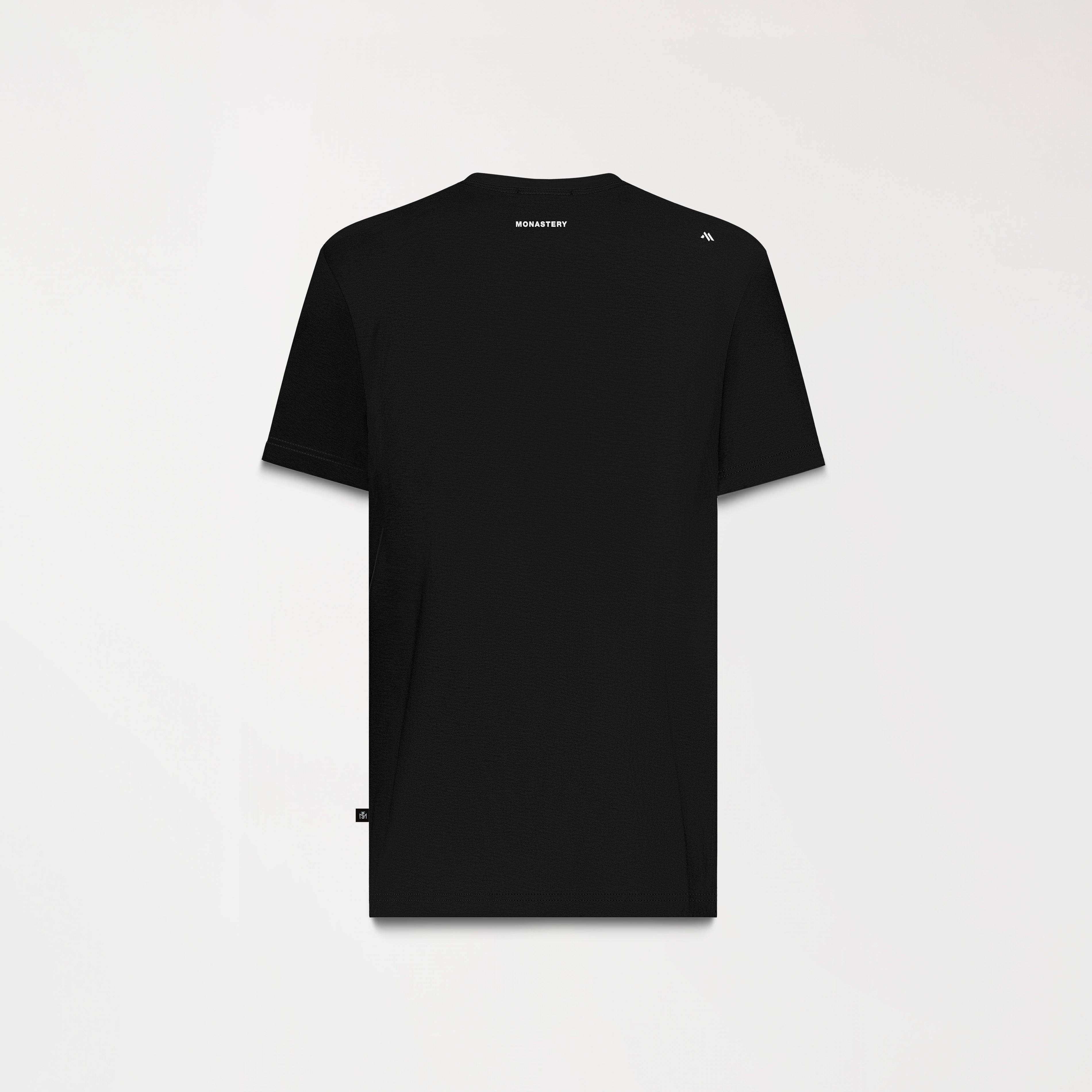 CAMISETA TWO NEGRA POSTERIOR - MONASTERY