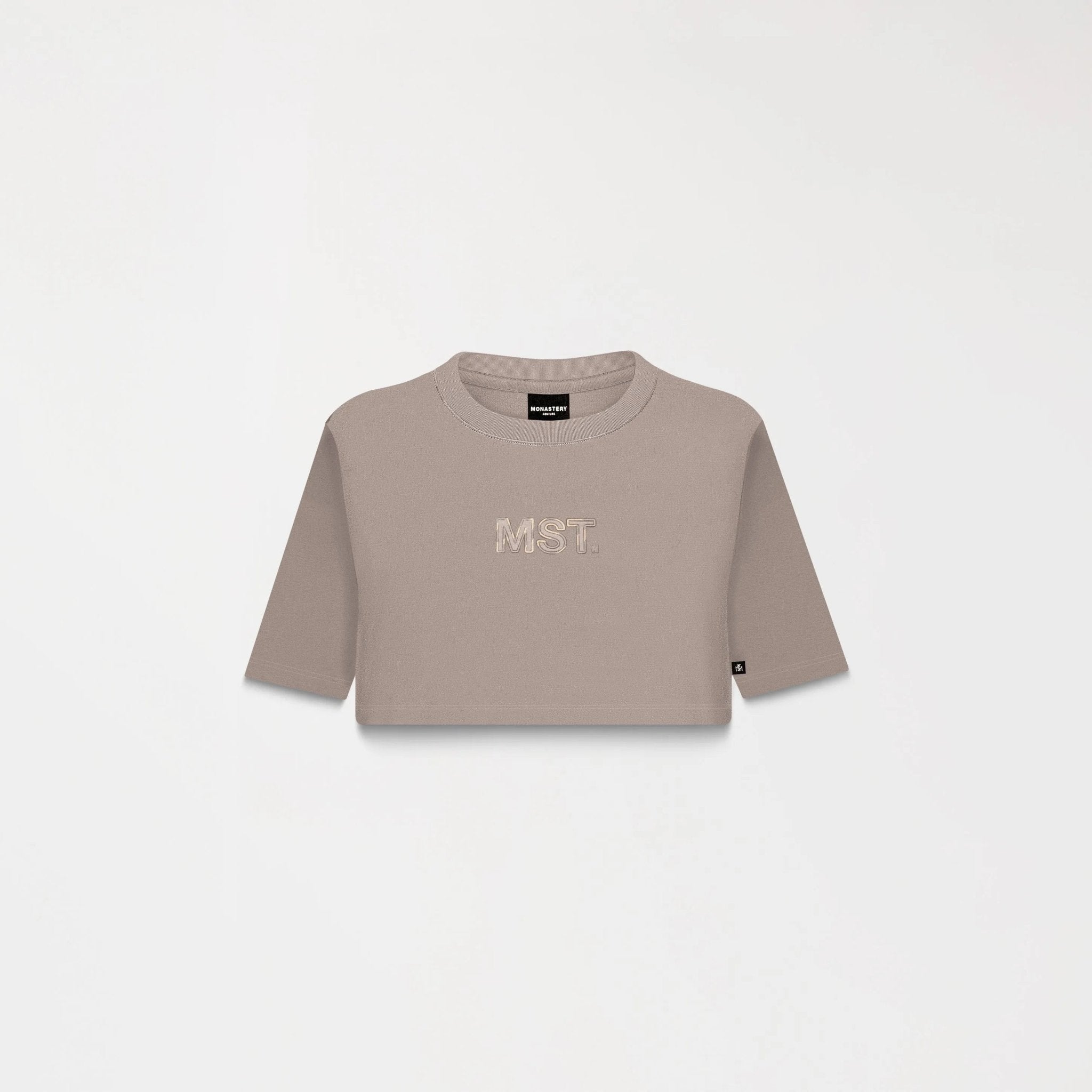 AMAL CROP TOP WOMEN TAUPE GRAY - Monastery | Tienda Oficial Colombia