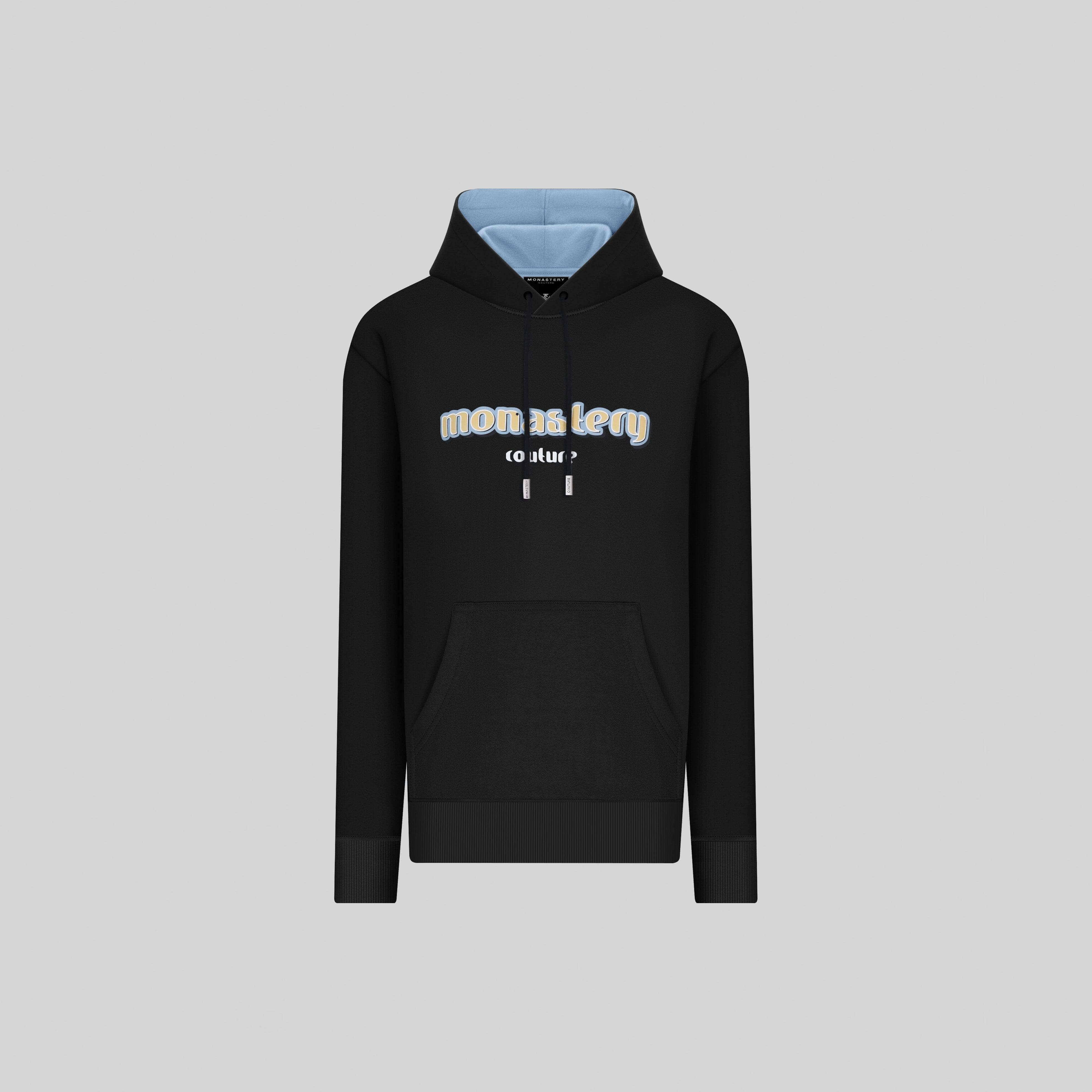 AQUARIUS BLACK HOODIE - Monastery