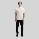 ASTON SHIRT SPORT SHORT SLEEVE MOONBEAM - Monastery | Tienda Oficial Colombia