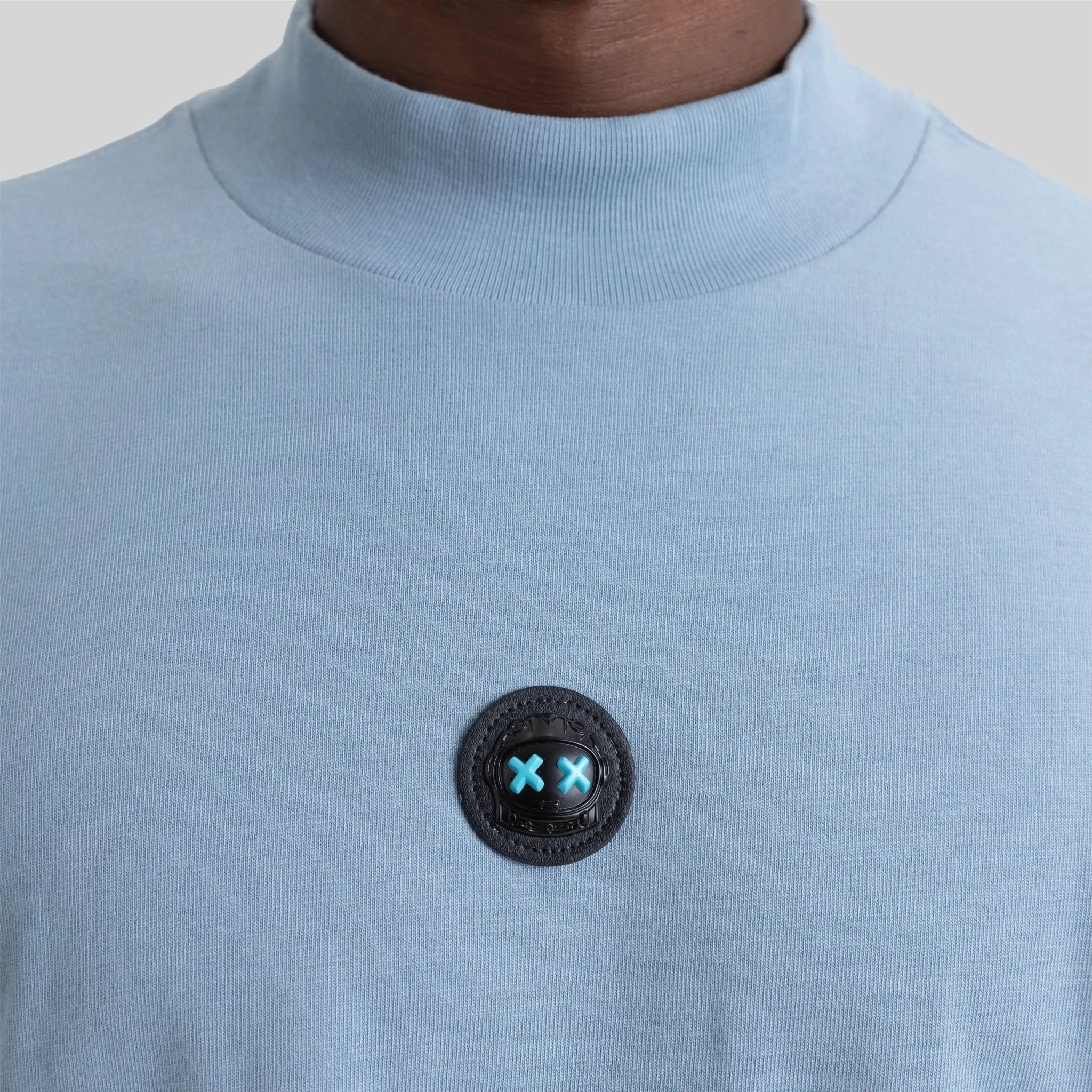 BARCHETTA T-SHIRT OVERSIZE FADED DENIM - Monastery | Tienda Oficial Colombia