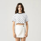 BRITANIA CROP TOP WOMEN WHITE - Monastery | Tienda Oficial Colombia