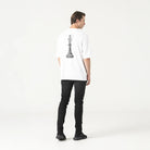 CARLIER T - SHIRT OVERSIZED MEN WHITE - Monastery | Tienda Oficial Colombia