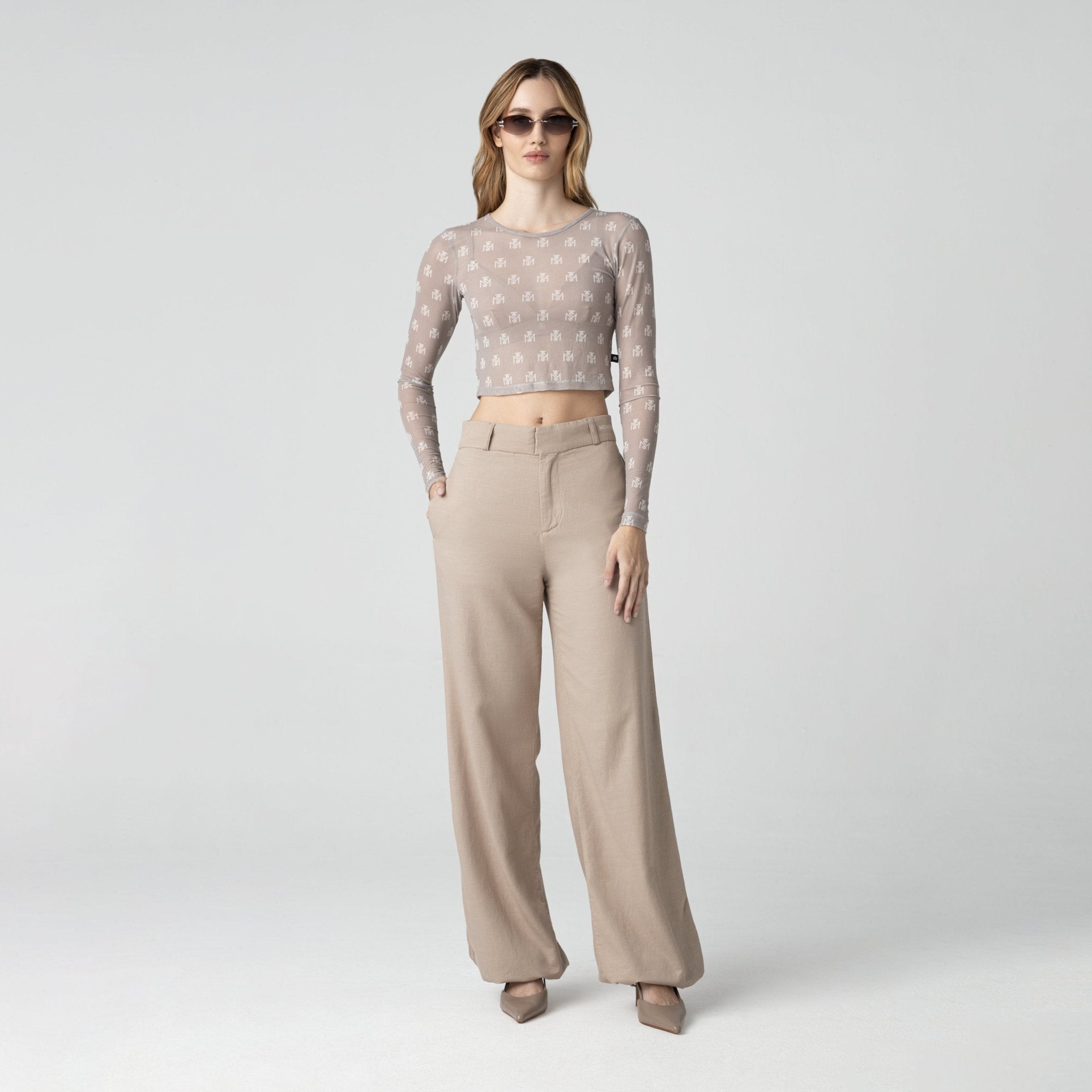 CHAVAN TOP WOMEN SIMPLY TAUPE - Monastery | Tienda Oficial Colombia
