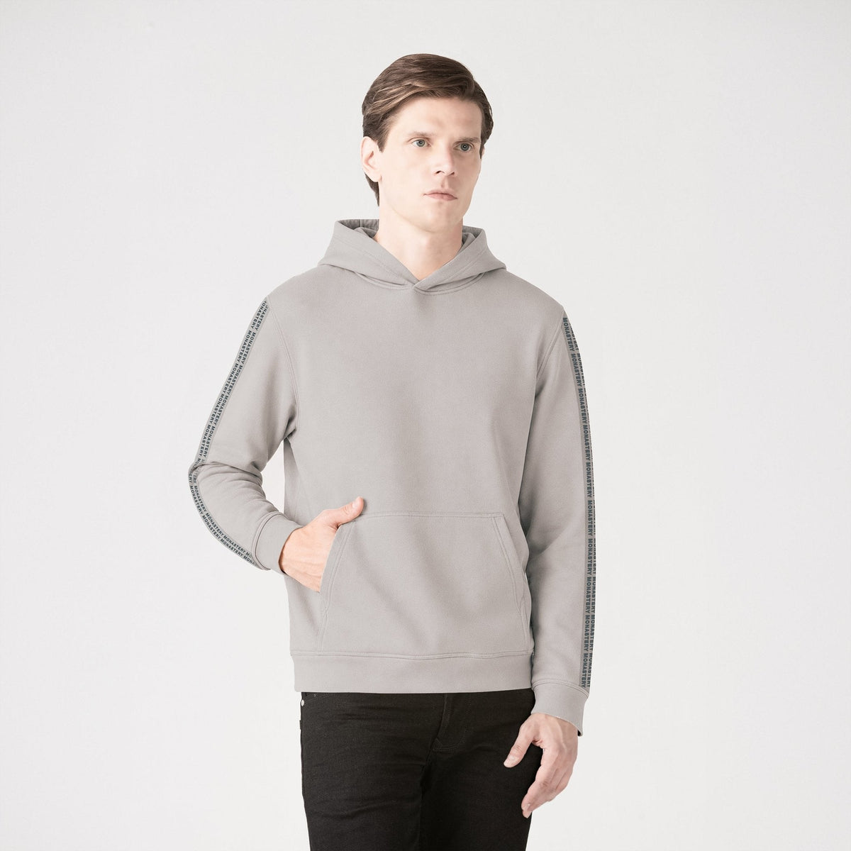 CLIFF HOODIE MEN TAUPE GRAY - Monastery | Tienda Oficial Colombia