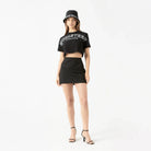 DUSTY CROP TOP WOMEN BLACK - Monastery | Tienda Oficial Colombia