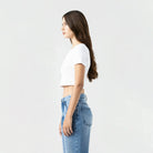 GODIVA CROP TOP WOMEN WHITE - Monastery | Tienda Oficial Colombia
