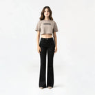 LEIRE CROP TOP WOMEN TAUPE GRAY - Monastery | Tienda Oficial Colombia