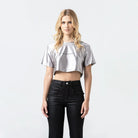 LENA CROP TOP WOMEN SILVER - Monastery | Tienda Oficial Colombia