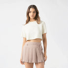 MED CROP TOP WOMEN WHITE ASPARAGUS - Monastery | Tienda Oficial Colombia
