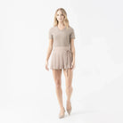 MELINA T - SHIRT WOMEN TAUPE GRAY - Monastery | Tienda Oficial Colombia