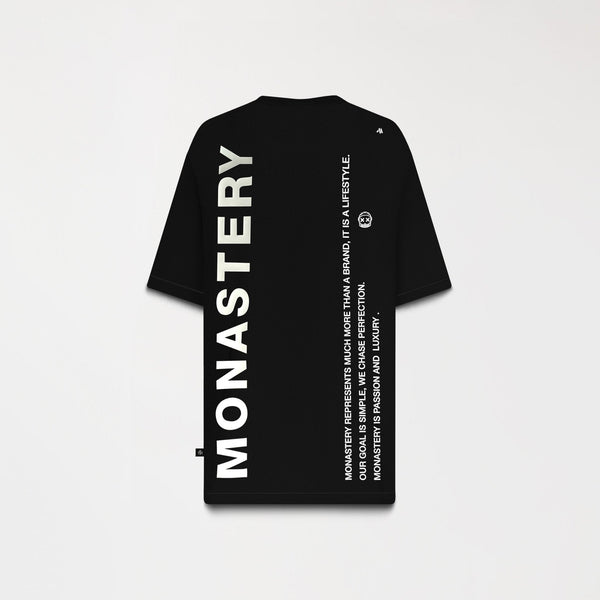 NAPBRAND T-SHIRT OVERSIZED MEN BLACK - Monastery | Tienda Oficial Colombia