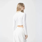 NEWBURY CROP TOP WOMEN WHITE - Monastery | Tienda Oficial Colombia