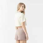NOORA CROP TOP WOMEN WHITE ASPARAGUS - Monastery | Tienda Oficial Colombia