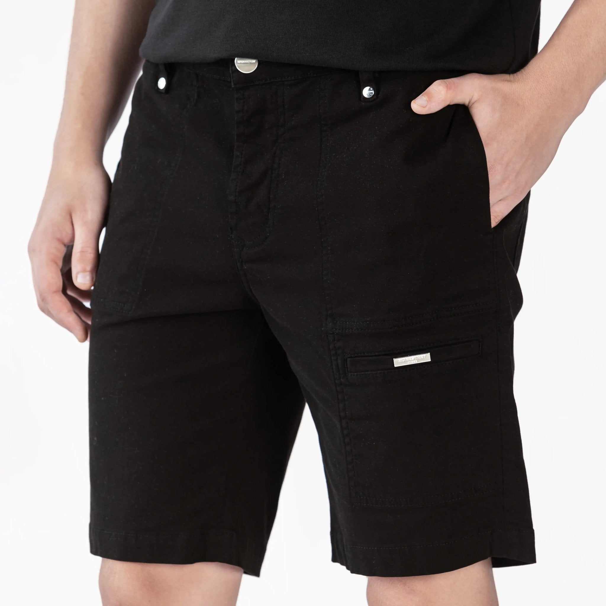 RAJ 2 DENIM SHORT MEN BLACK - Monastery | Tienda Oficial Colombia