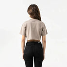 ROISIN CROP TOP WOMEN TAUPE GRAY - Monastery | Tienda Oficial Colombia