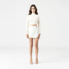 RUMI LONG SLEEVE WOMEN WHITE ASPARAGUS - Monastery | Tienda Oficial Colombia