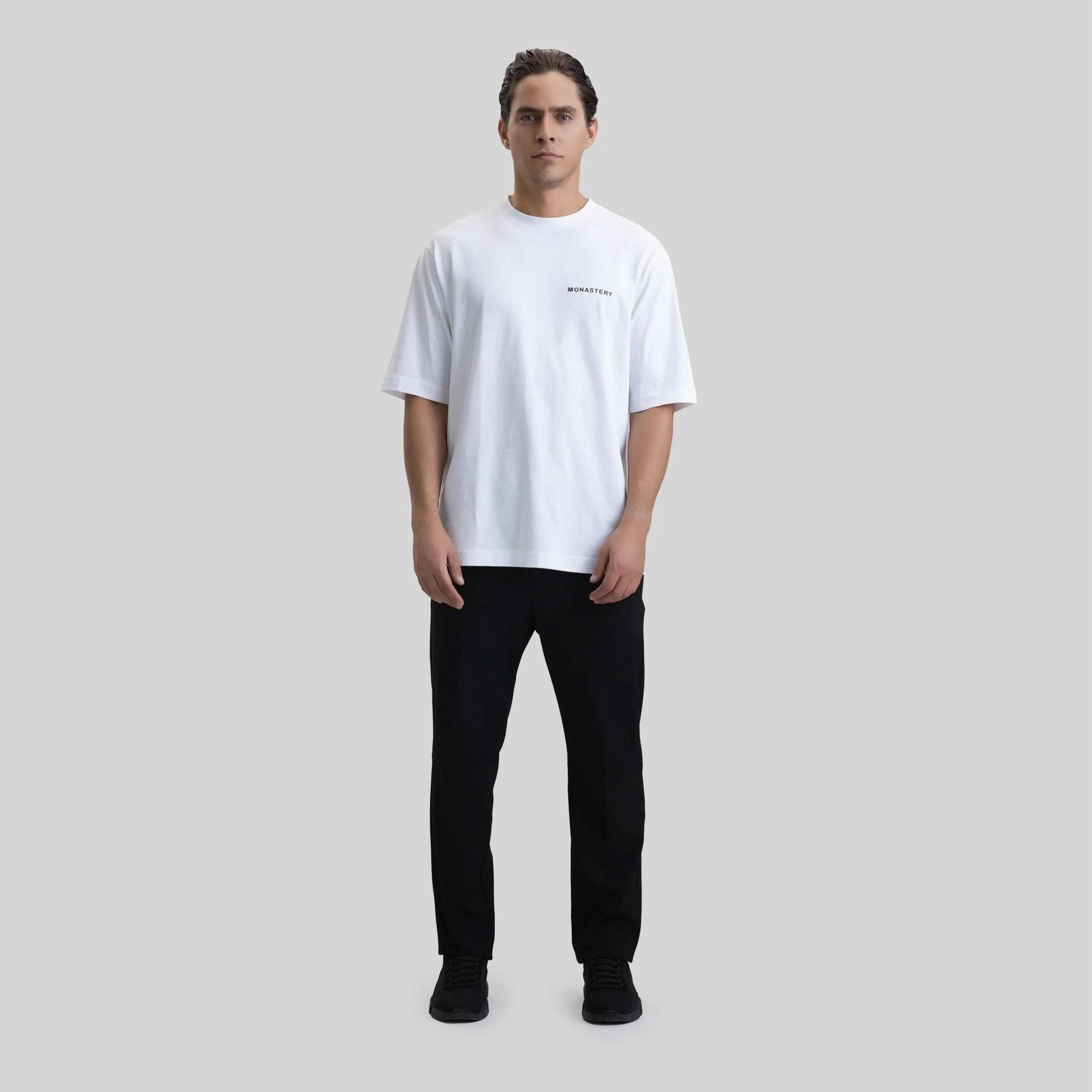 RUSTON T-SHIRT OVERSIZED WHITE - Monastery | Tienda Oficial Colombia