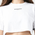SORA CROP TOP WOMEN WHITE - Monastery | Tienda Oficial Colombia