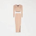 SOSIE KNITTED SET WOMEN WARM TAUPE - Monastery | Tienda Oficial Colombia