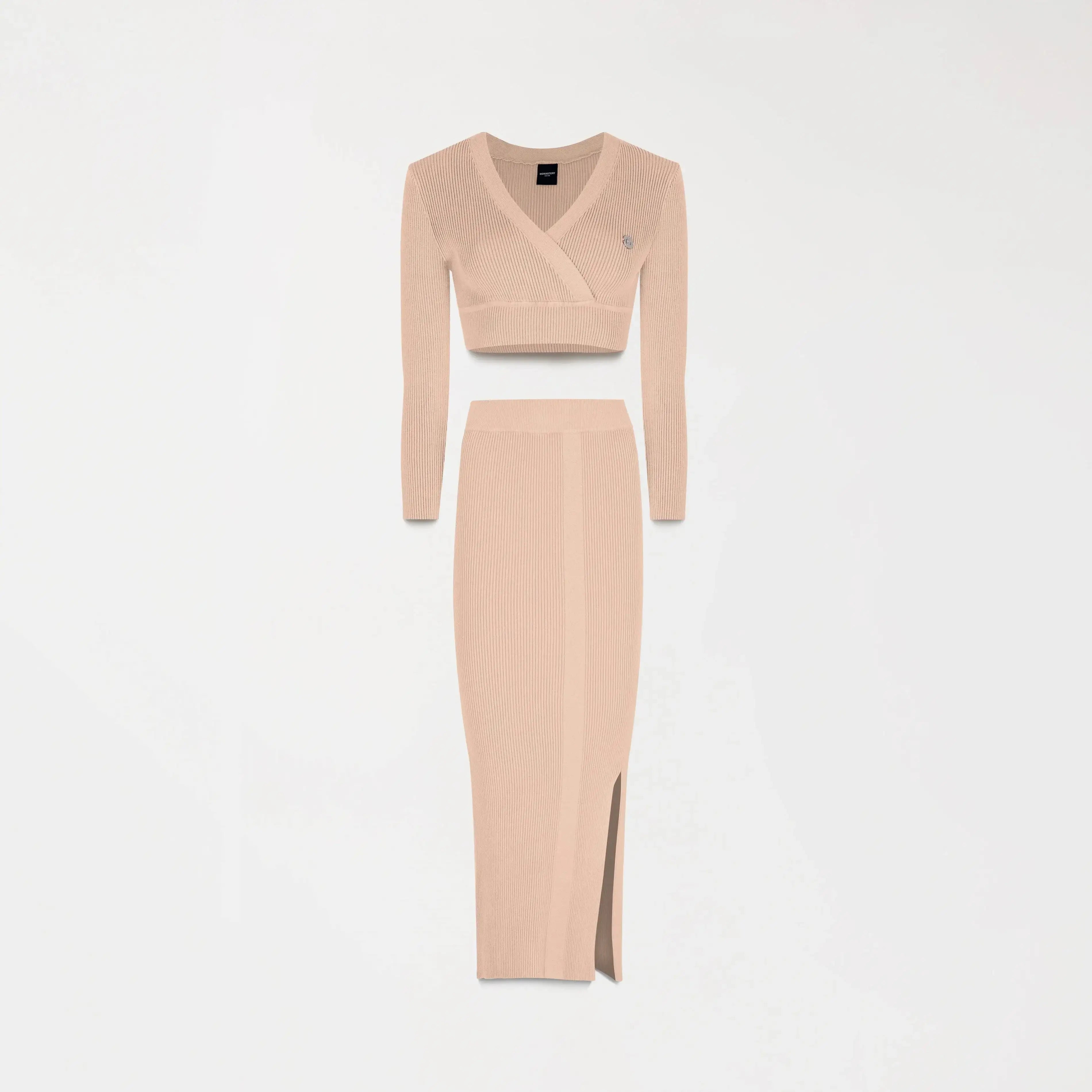 SOSIE KNITTED SET WOMEN WARM TAUPE - Monastery | Tienda Oficial Colombia