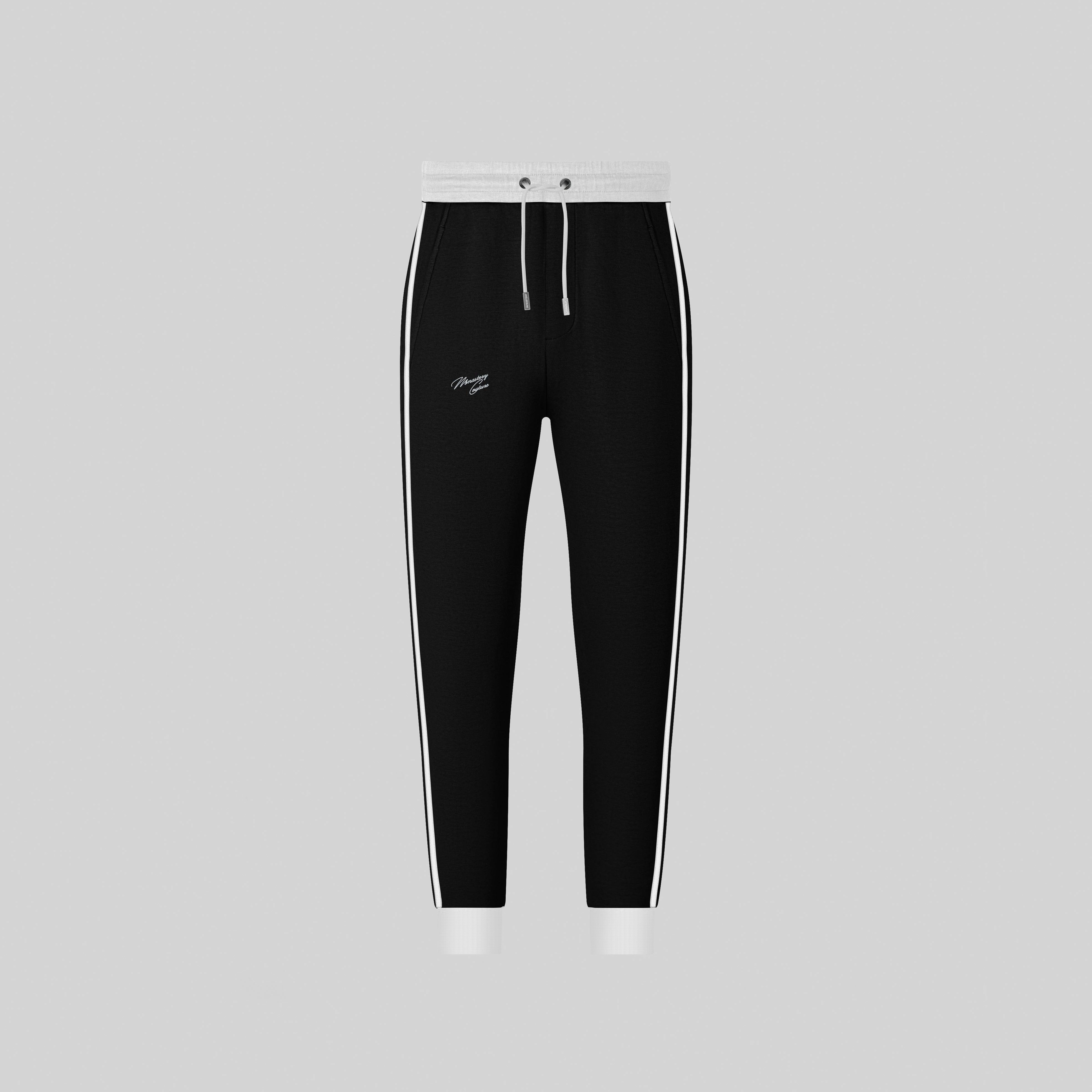 TAIGETO BLACK SPORT TROUSERS - Monastery