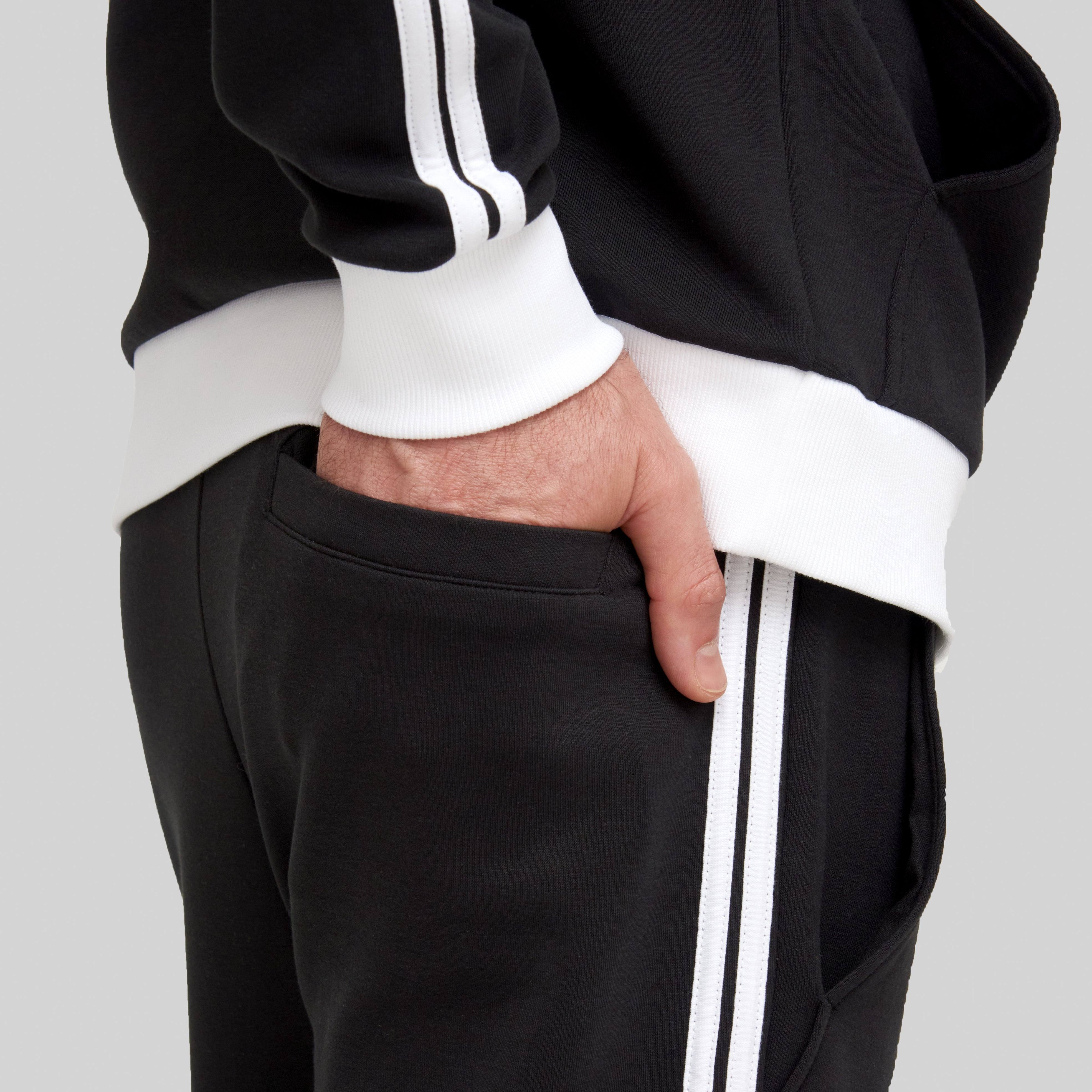 TAIGETO BLACK SPORT TROUSERS - Monastery