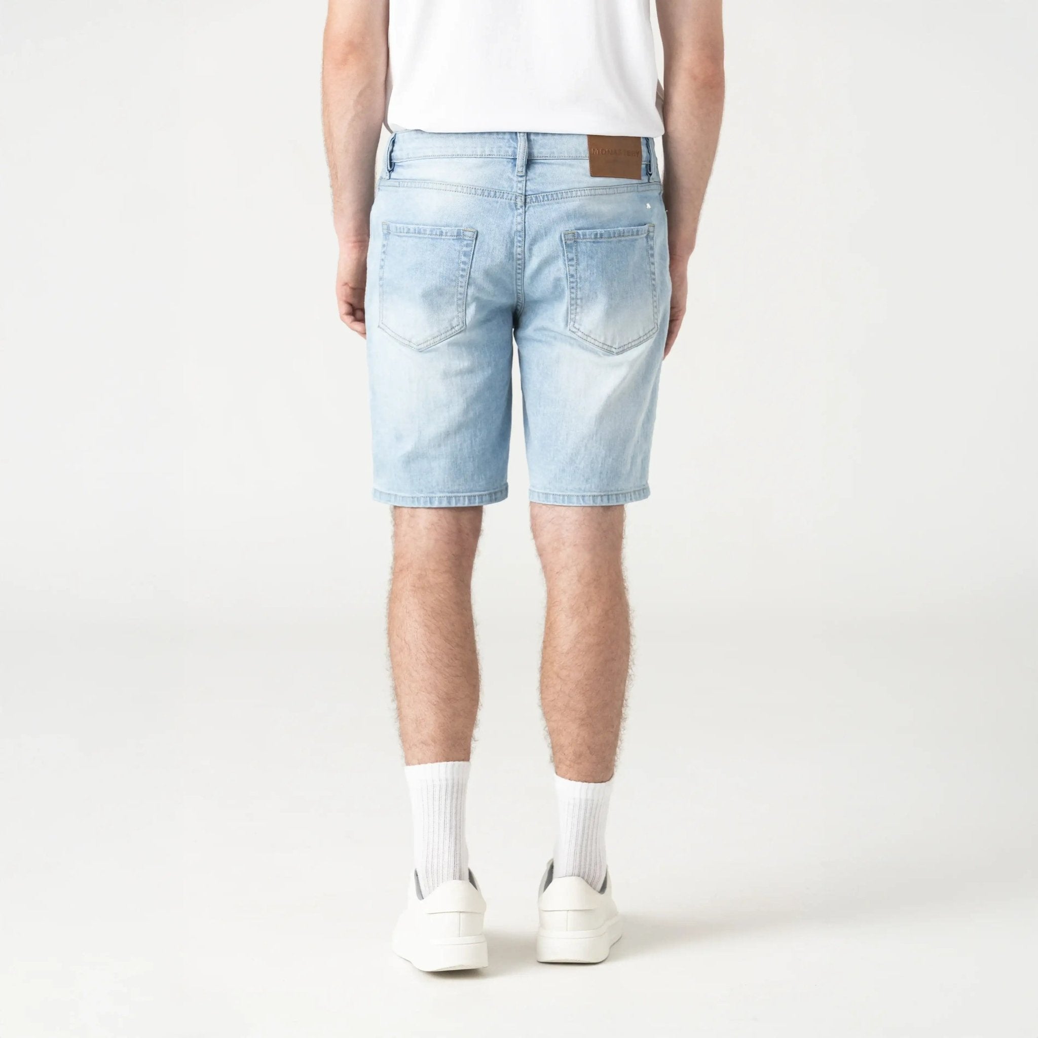 TARIK DENIM SHORT MEN BABY BLUE - Monastery | Tienda Oficial Colombia