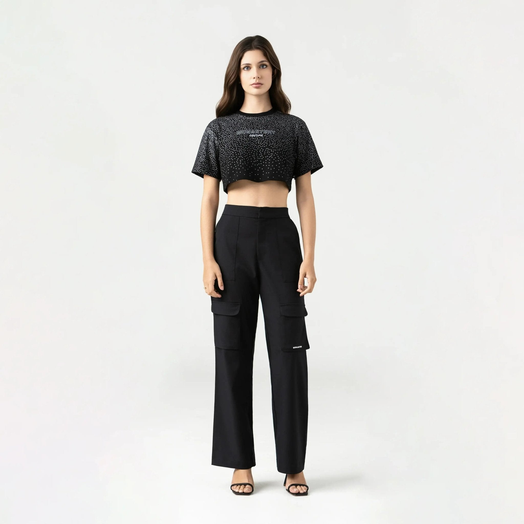 TESSIE CROP TOP WOMEN BLACK - Monastery | Tienda Oficial Colombia