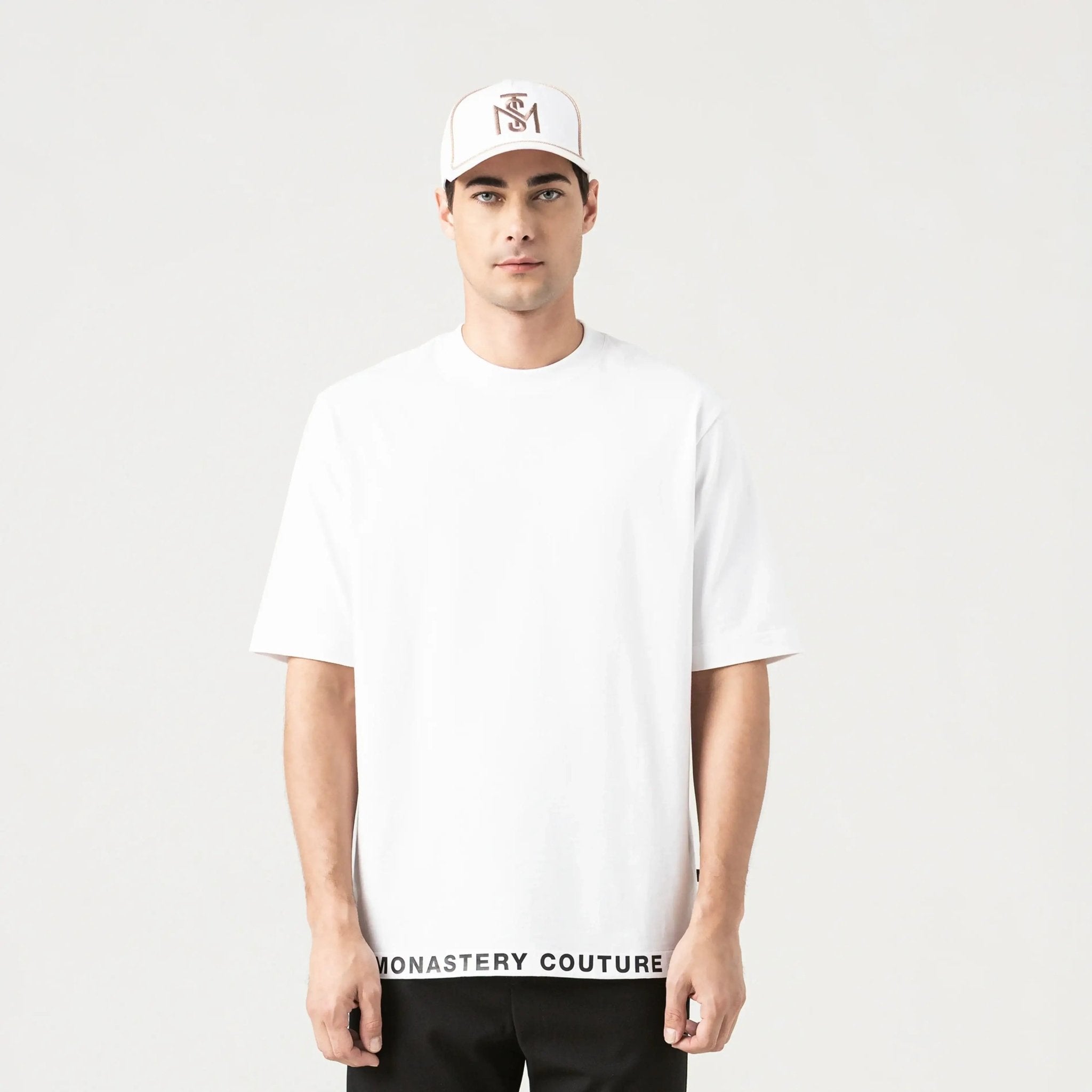 TUCKER T - SHIRT OVERSIZED MEN WHITE - Monastery | Tienda Oficial Colombia