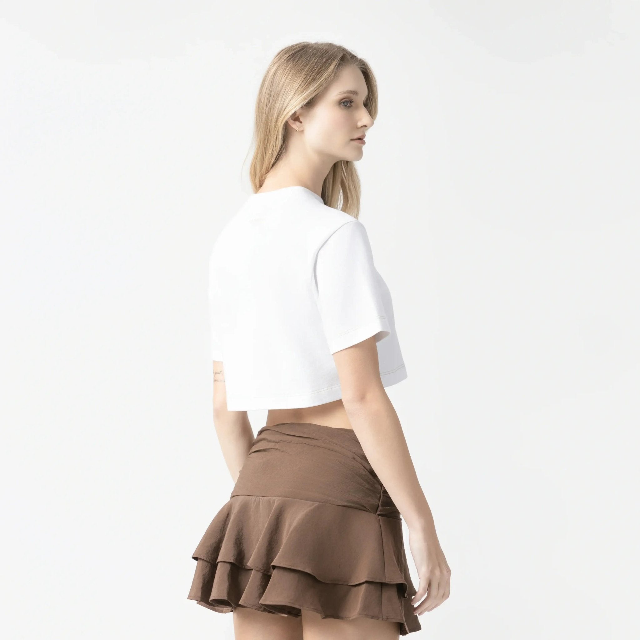 YLAIA CROP TOP WOMEN WHITE - Monastery | Tienda Oficial Colombia